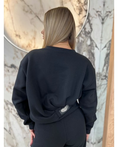 Bluza z zakładkami By o la la...! czarna