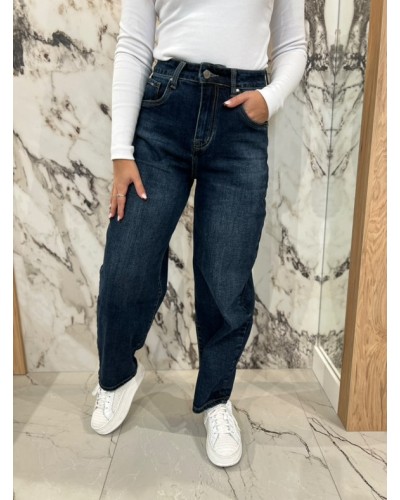 Spodnie jeansowe balloon By o la la...! ciemne