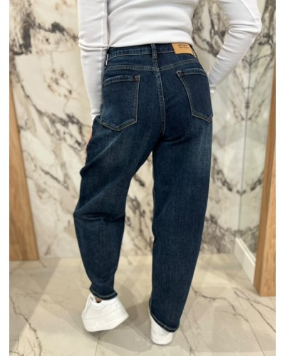 Spodnie jeansowe balloon By o la la...! ciemne