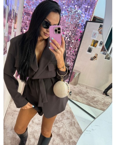 Trencz materiałowy La Milla czekoladowy