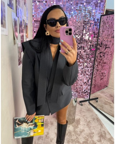 Marynarka wigilia La Milla grafitowa