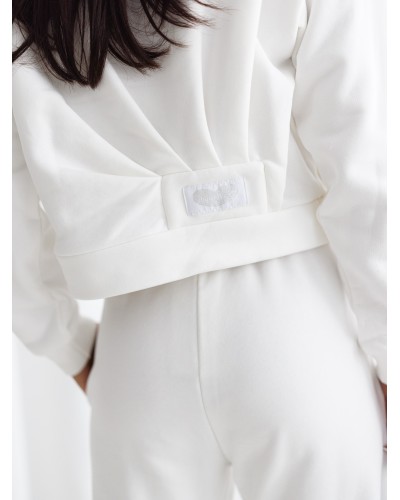 Bluza z zakładkami By o la la...! śmietankowa