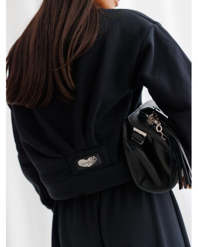 Bluza z zakładkami By o la la...! czarna