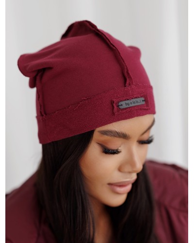 Czapka By o la la...! merlot