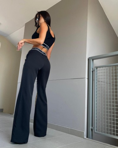 Spodnie z gumką La Milla czarne