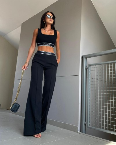 Spodnie z gumką La Milla czarne