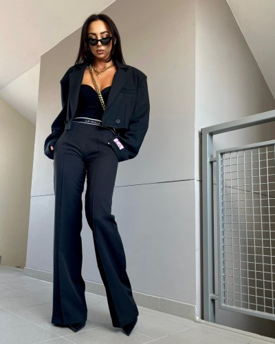 Spodnie z gumką La Milla czarne