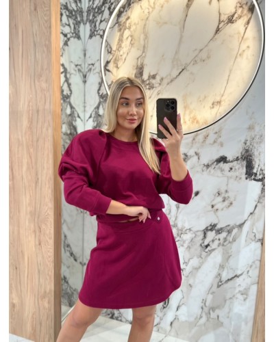 Spódnica dresowa By o la la...! merlot