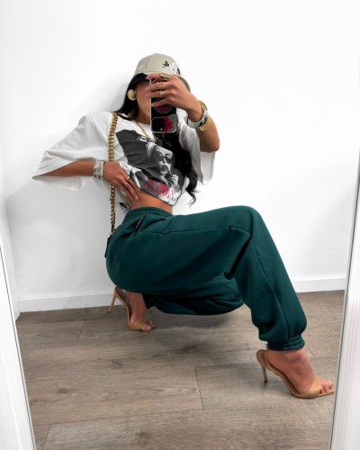 Spodnie dresowe ocieplane La Milla zielone