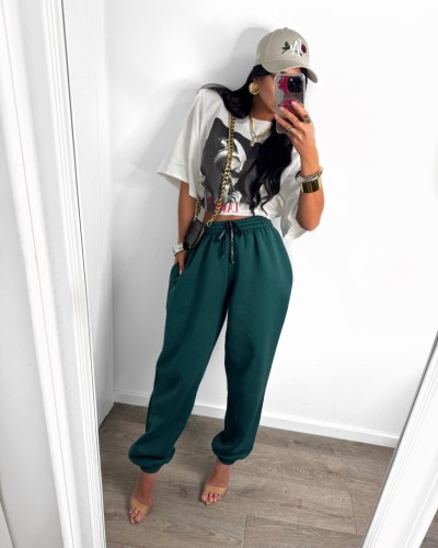 Spodnie dresowe ocieplane La Milla zielone