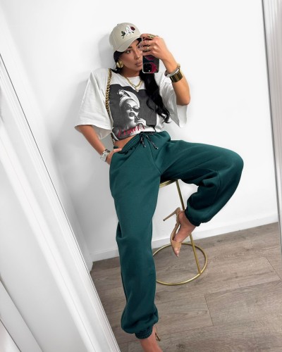 Spodnie dresowe ocieplane La Milla zielone