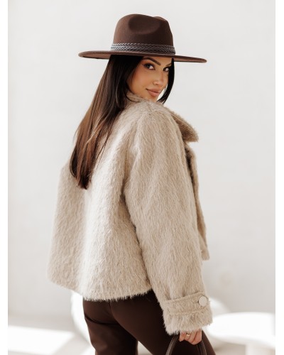 Kurtka futerko By o la la...! beżowa