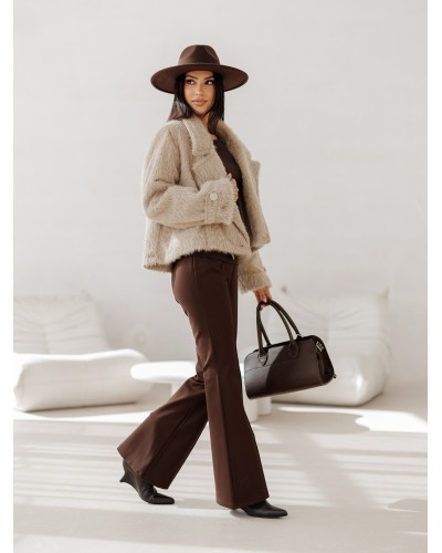 Kurtka futerko By o la la...! beżowa