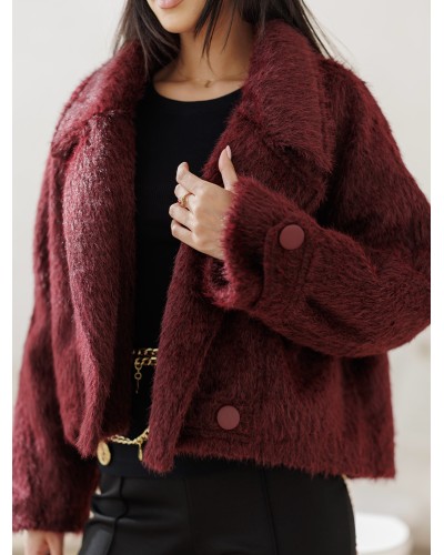 Kurtka futerko By o la la...! MERLOT