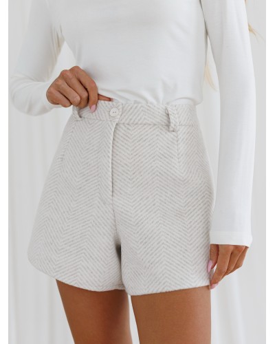 Spodenki jodełka By o la la...! śmietankowe