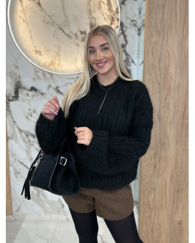 Sweter premium dzwoneczek By o la la...! czarny