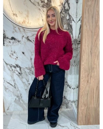 Sweter premium dzwoneczek By o la la...! fuksja