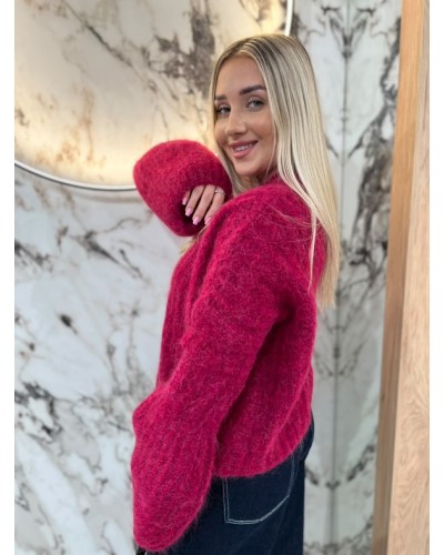 Sweter premium dzwoneczek By o la la...! fuksja