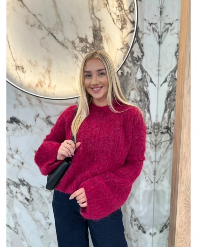 Sweter premium dzwoneczek By o la la...! fuksja