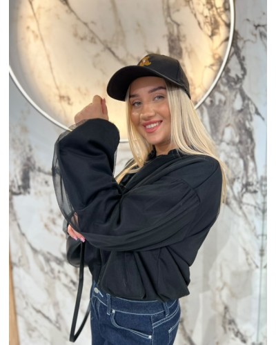 Bomberka z tiulowym rękawem By o la la...! czarna