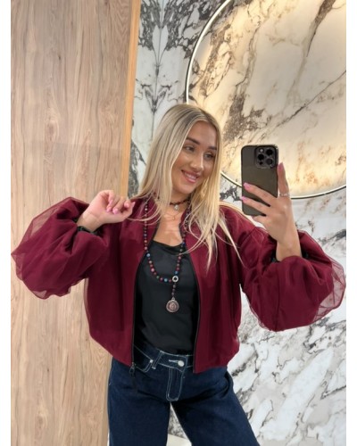 Bomberka z tiulowym rękawem By o la la...! merlot