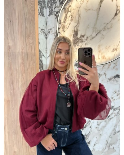 Bomberka z tiulowym rękawem By o la la...! merlot