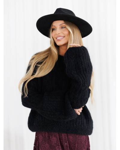 Sweter premium dzwoneczek By o la la...! czarny