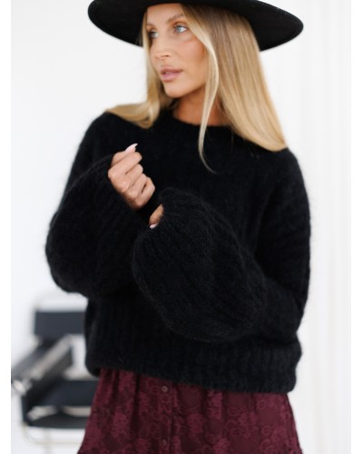 Sweter premium dzwoneczek By o la la...! czarny