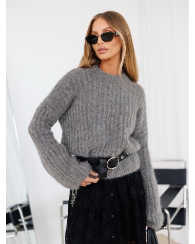 Sweter premium dzwoneczek By o la la...! szary