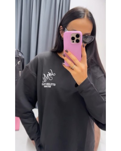 T-shirt z haftem La Milla czarny