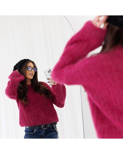 Czapka smerfetka zimowa By o la la...! czarna