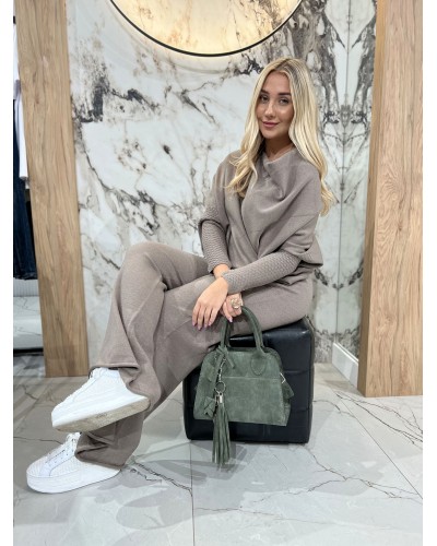 Komplet dzianinowy By o la la...! stone