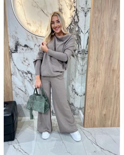 Komplet dzianinowy By o la la...! stone