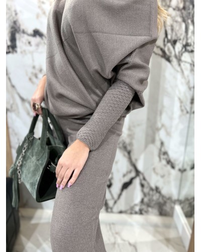 Komplet dzianinowy By o la la...! stone