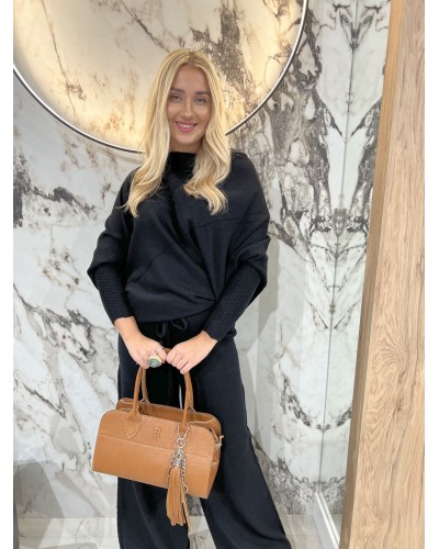 Komplet dzianinowy By o la la...! czarny