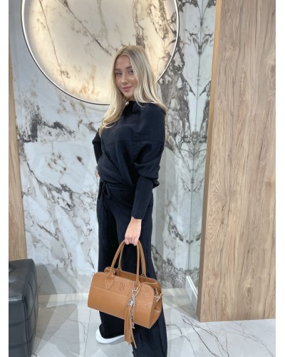 Komplet dzianinowy By o la la...! czarny