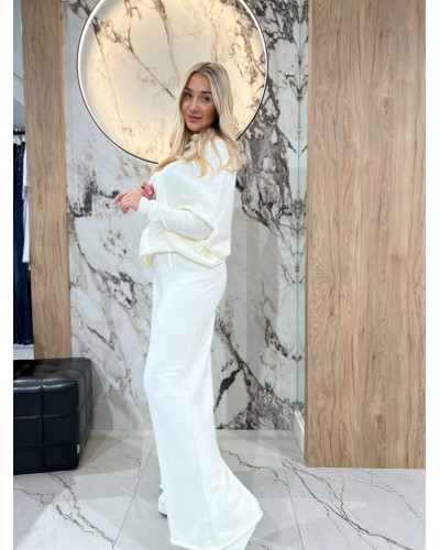 Komplet dzianinowy By o la la...! śmietankowy