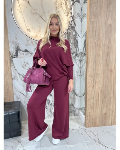 Komplet dzianinowy By o la la...! merlot