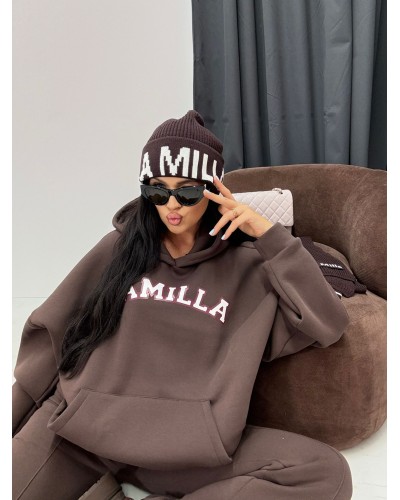 Bluza z kapturem La Milla czekoladowa