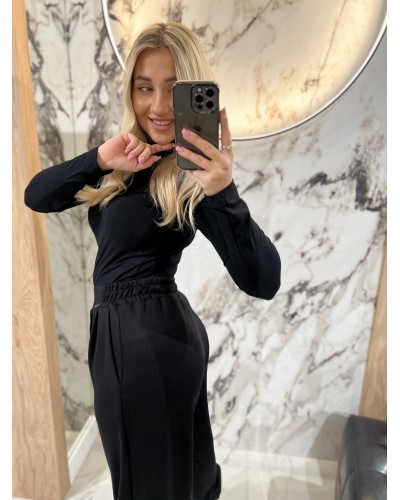 Spodnie materiałowe By o la la...! czarne