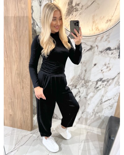 Spodnie materiałowe By o la la...! czarne