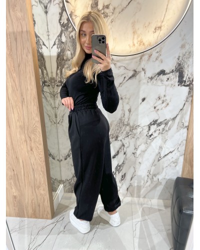 Spodnie materiałowe By o la la...! czarne