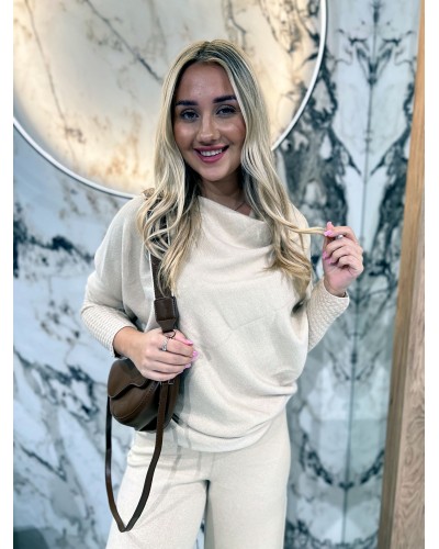 Komplet dzianinowy By o la la...! beżowy