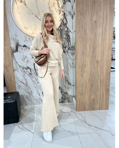 Komplet dzianinowy By o la la...! beżowy