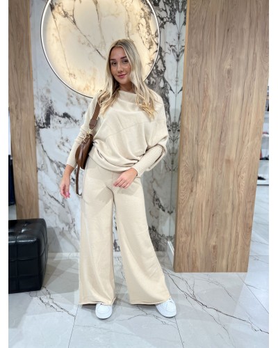 Komplet dzianinowy By o la la...! beżowy