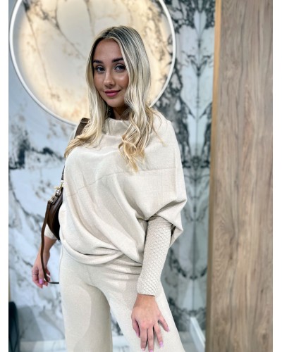 Komplet dzianinowy By o la la...! beżowy