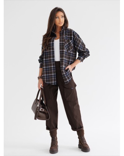 Spodnie drelichowe z kieszeniami By o la la...! chocomuss