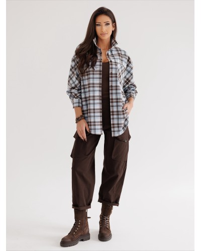 Spodnie drelichowe z kieszeniami By o la la...! chocomuss