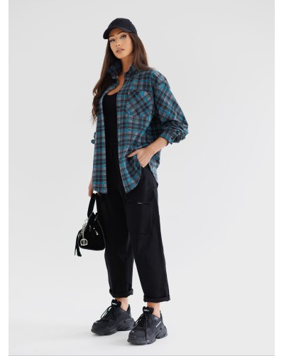 Spodnie drelichowe z kieszeniami By o la la...! czarne