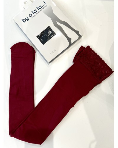 Rajstopy By o la la...! burgundowe